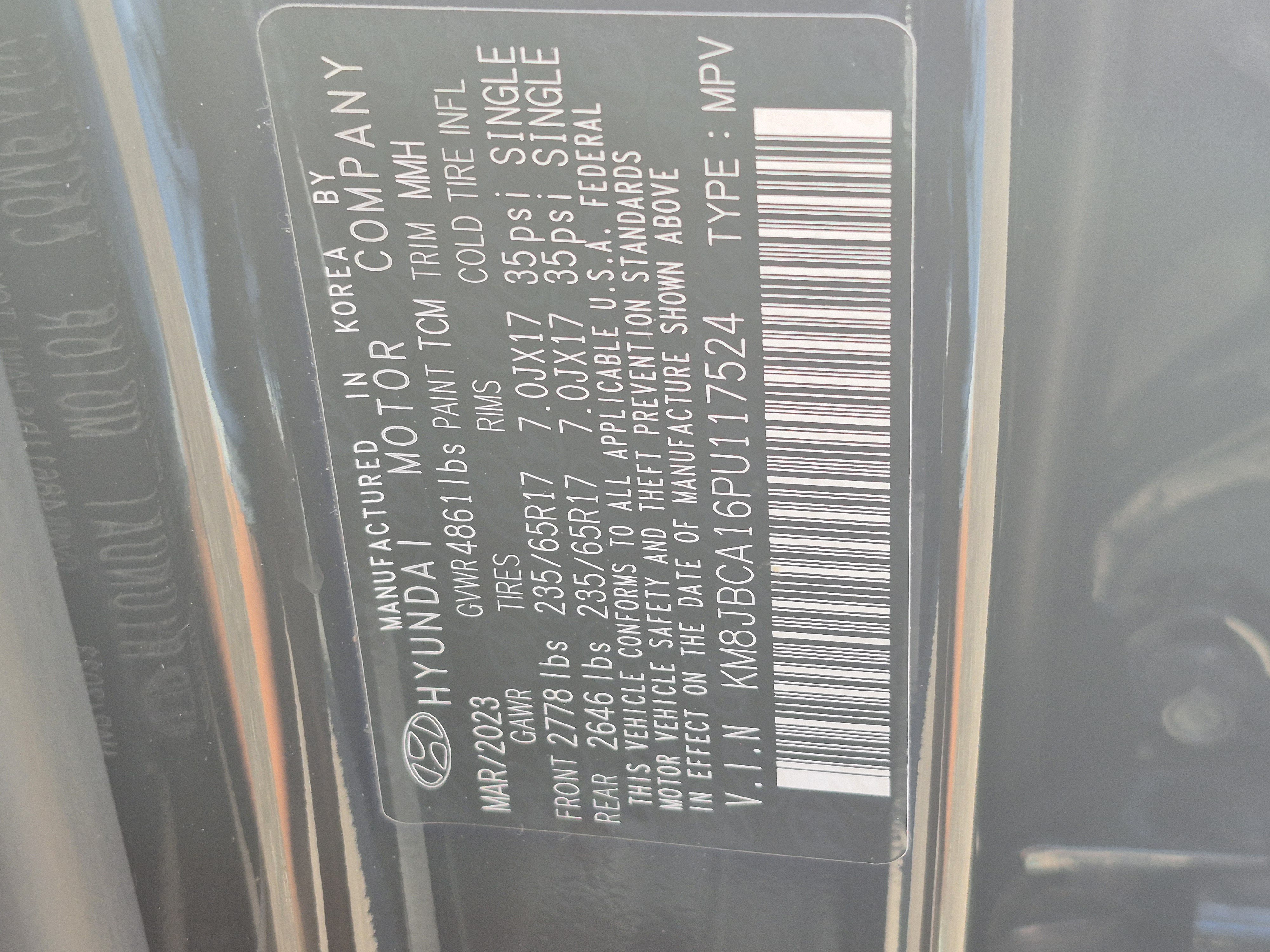 Certified 2023 Hyundai Tucson Blue AWD/4WD image 32