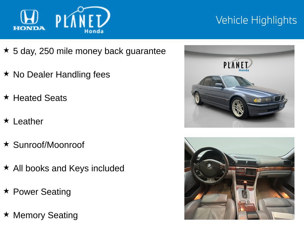Used 2001 BMW 740i RWD image 4