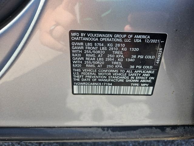 Used 2022 Volkswagen Atlas SE FWD image 31