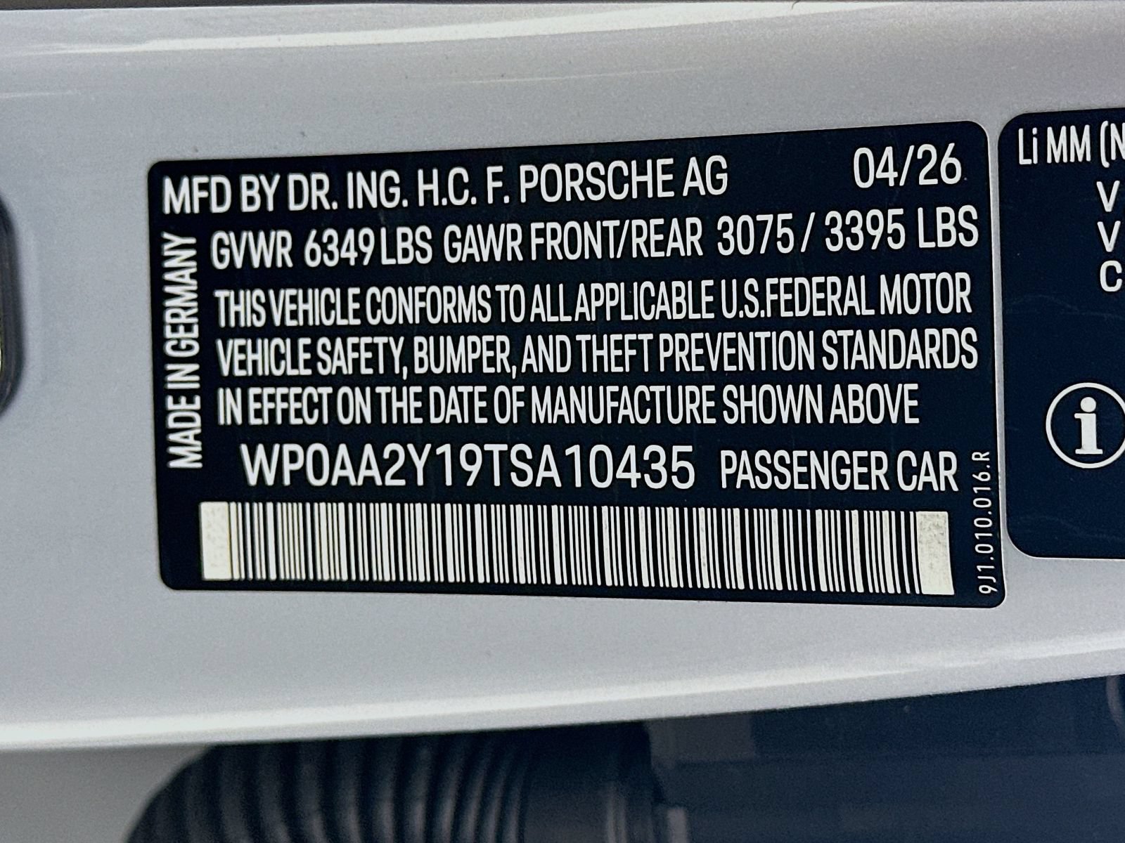 New 2026 Porsche Taycan AWD/4WD image 48