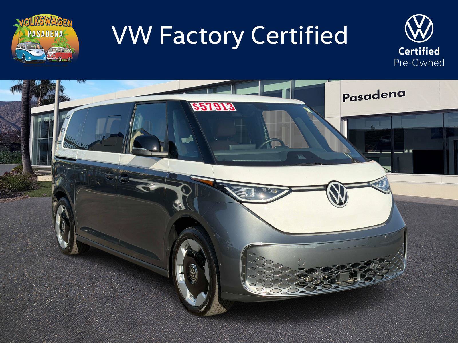 Certified 2025 Volkswagen ID. Buzz Pro S w/ Cupholders Package RWD image 1