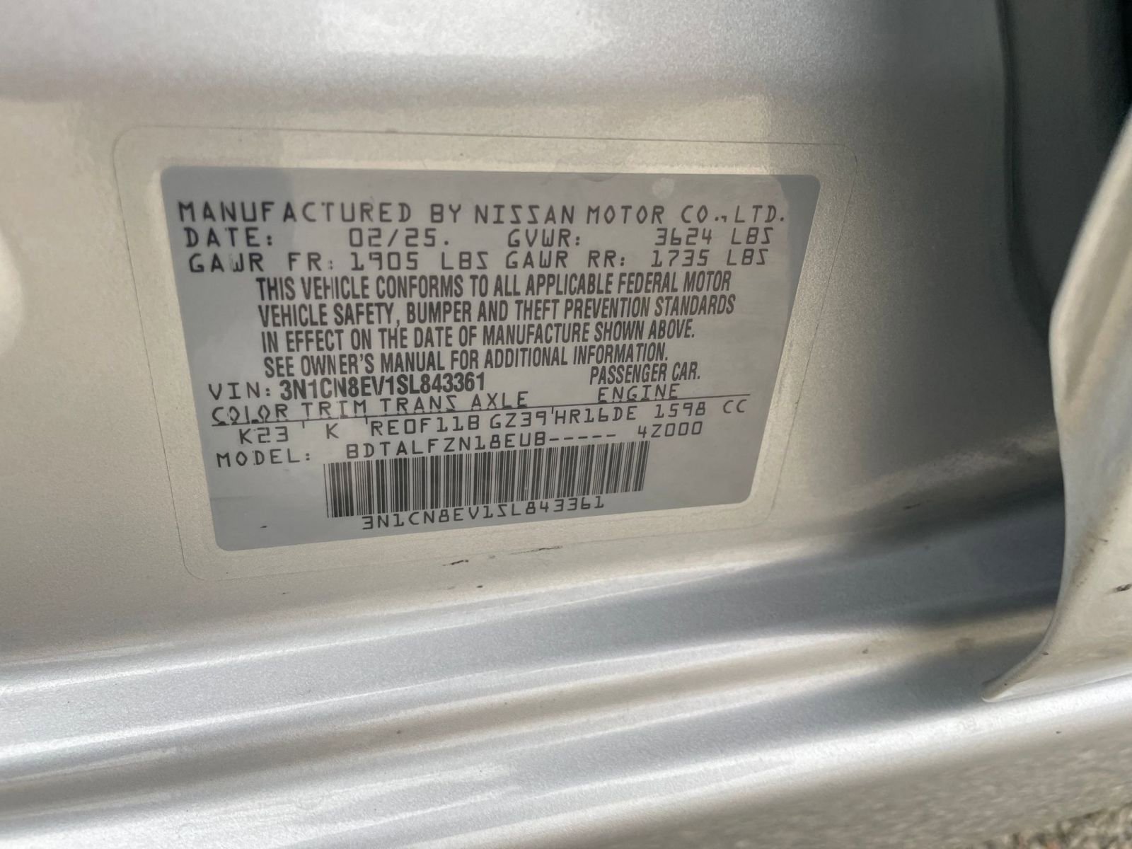 Used 2025 Nissan Versa SV image 27