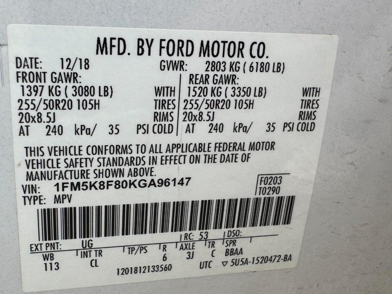 Used 2019 Ford Explorer Limited w/ Class III Trailer Tow Package AWD/4WD image 25