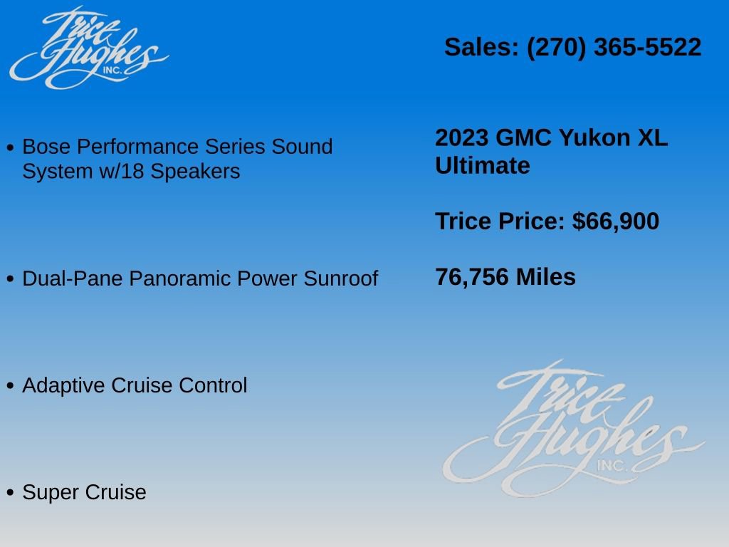 Used 2023 GMC Yukon XL Denali Ultimate AWD/4WD image 3