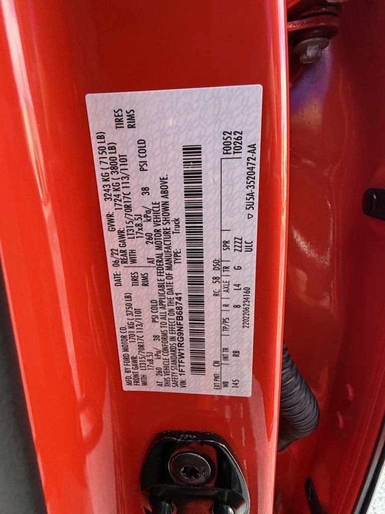 Used 2022 Ford F150 Raptor w/ Equipment Group 801A High AWD/4WD image 35