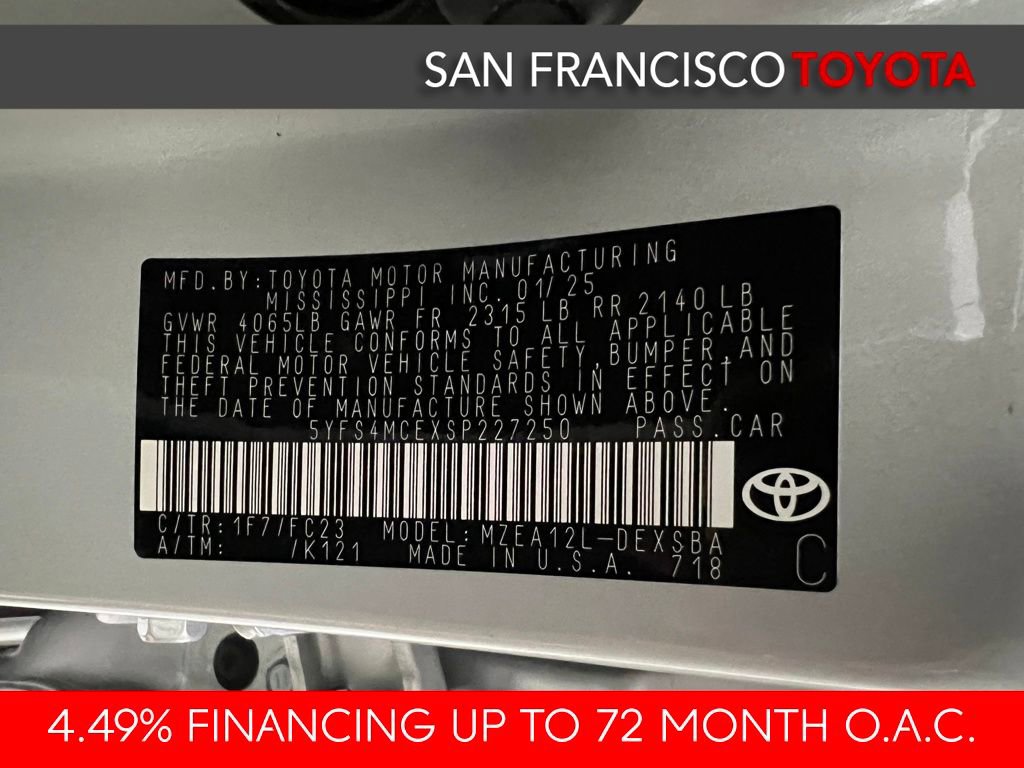 Certified 2025 Toyota Corolla SE image 39