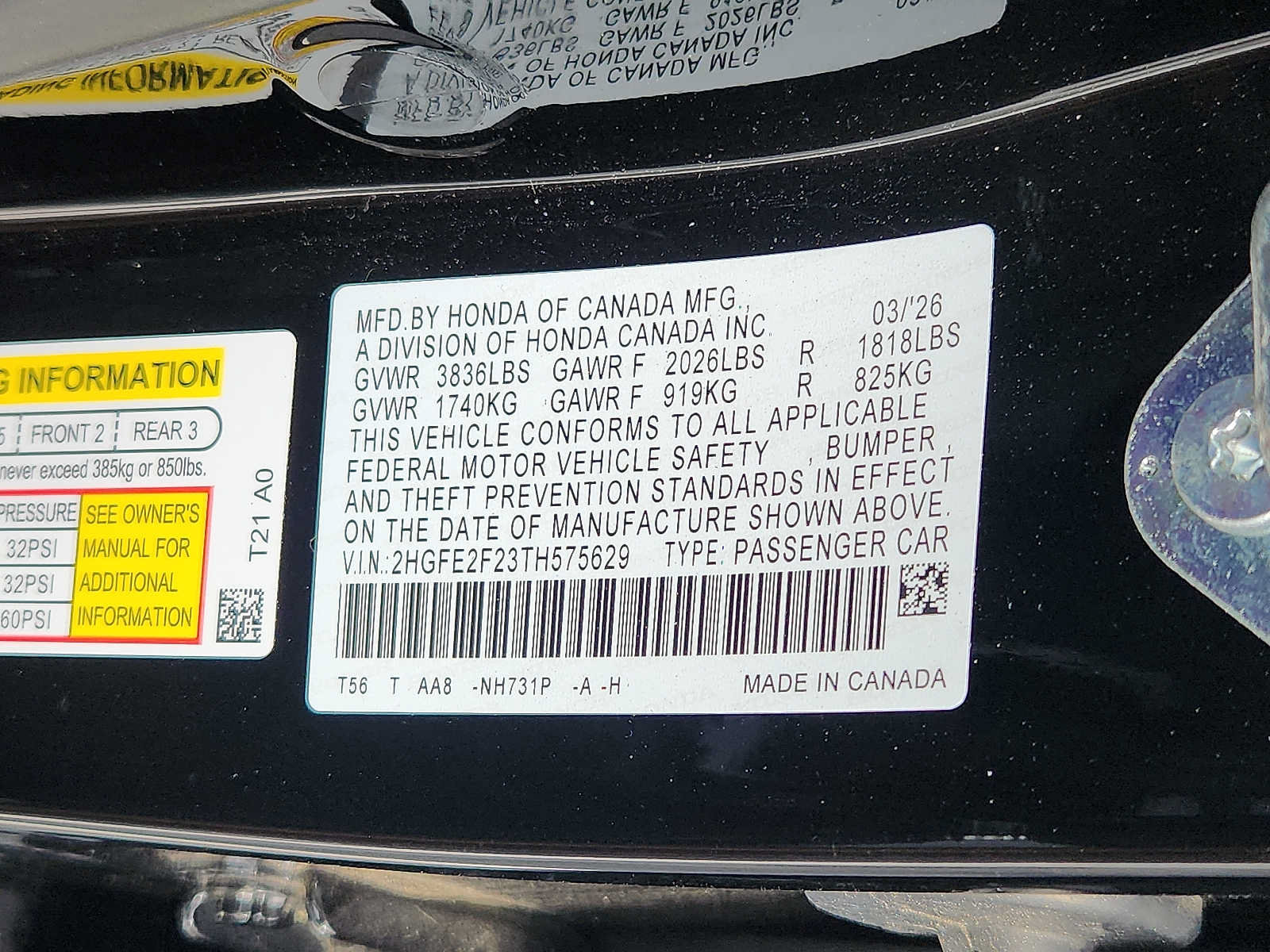 Certified 2026 Honda Civic LX image 26
