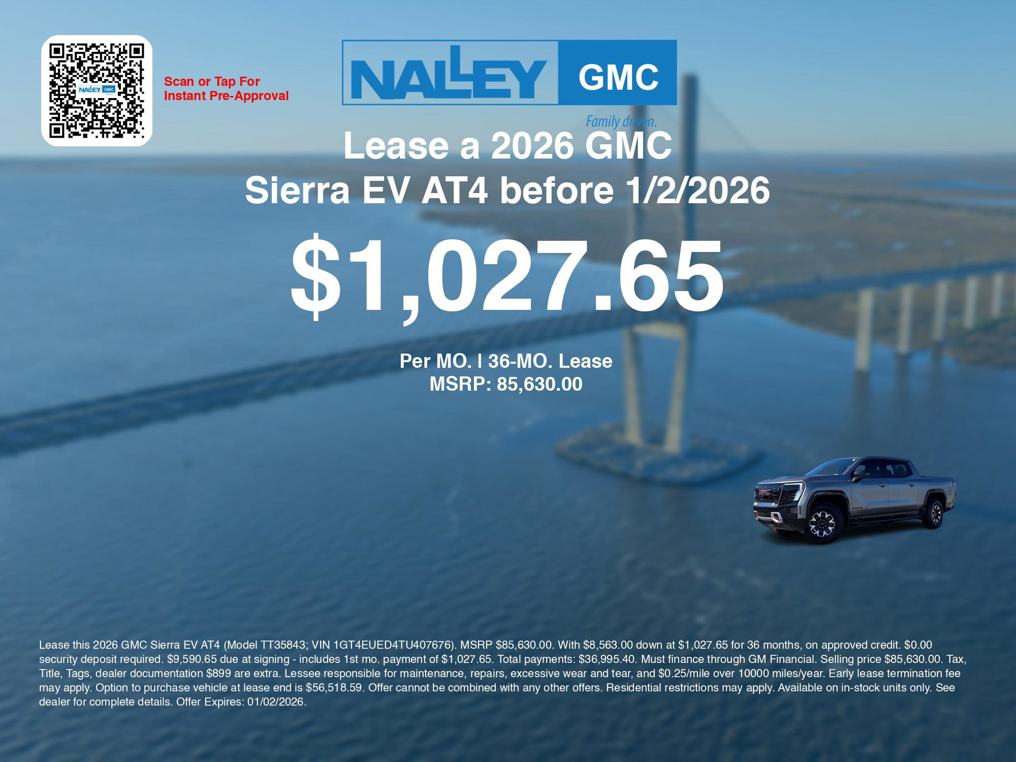 New 2026 GMC Sierra EV AT4 w/ AT4 Premium Package image 3