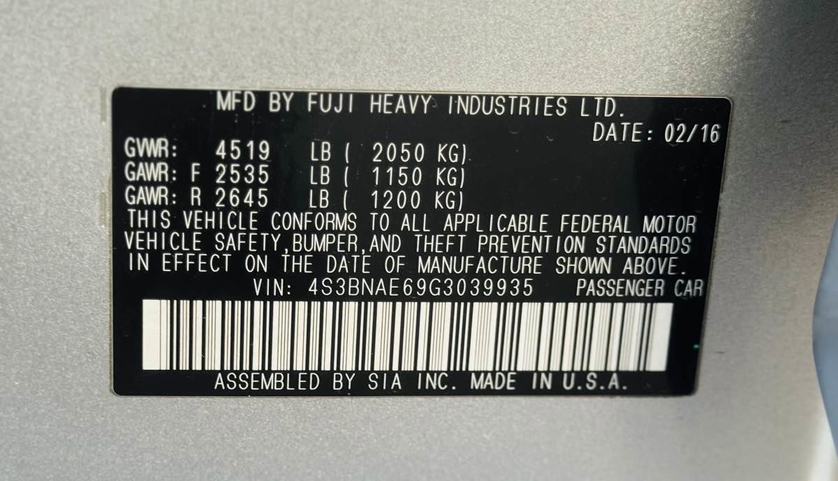 Used 2016 Subaru Legacy 2.5i Premium image 34