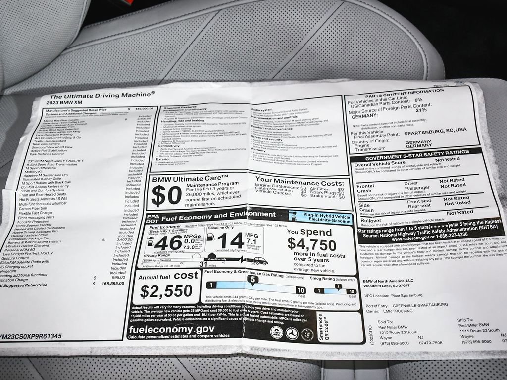 Used 2023 BMW XM AWD/4WD image 69