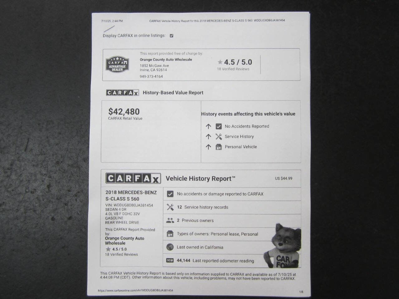 Used 2018 Mercedes-Benz S 560 Sedan image 39