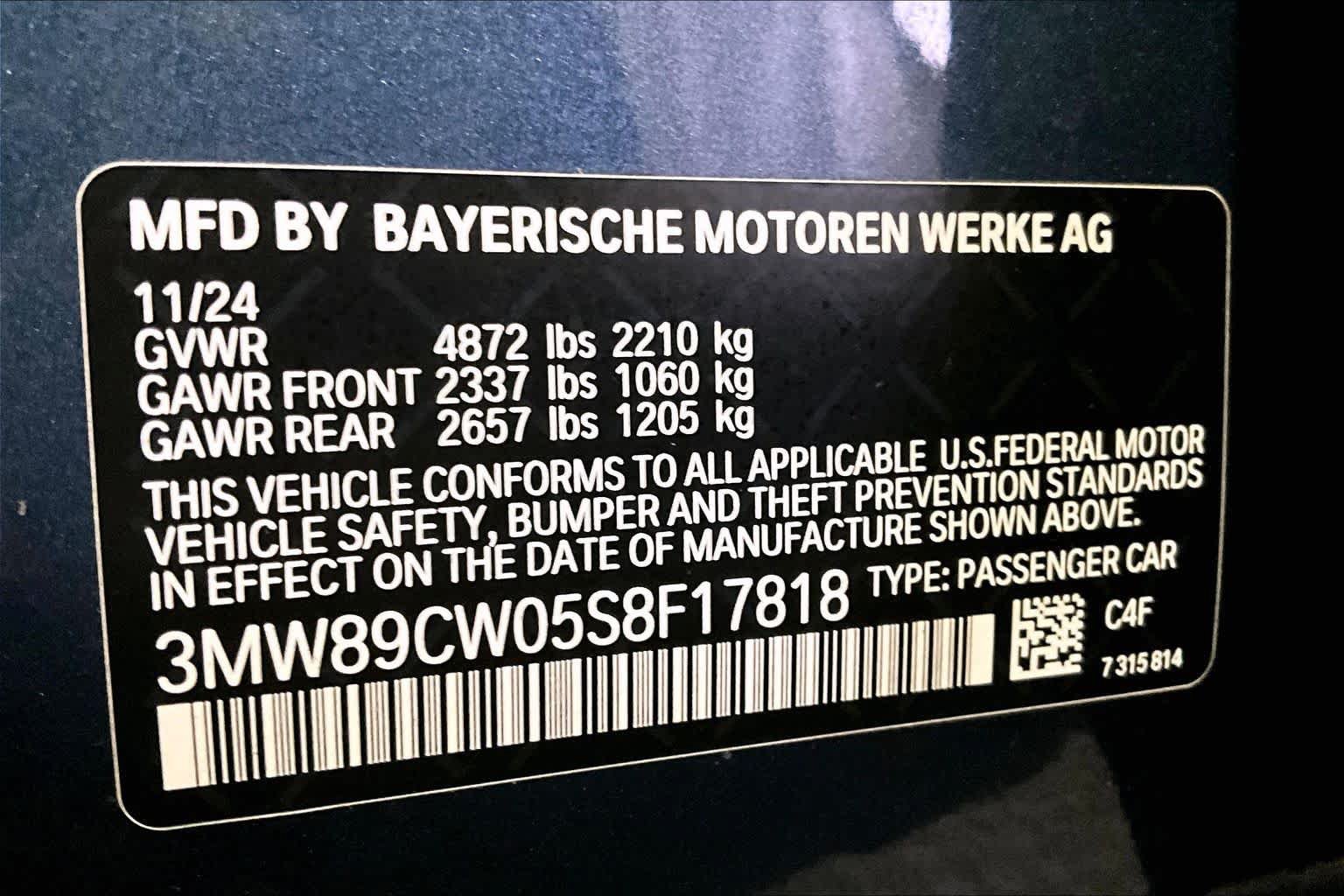 Certified 2025 BMW 330i xDrive Sedan w/ Premium Package AWD/4WD image 33
