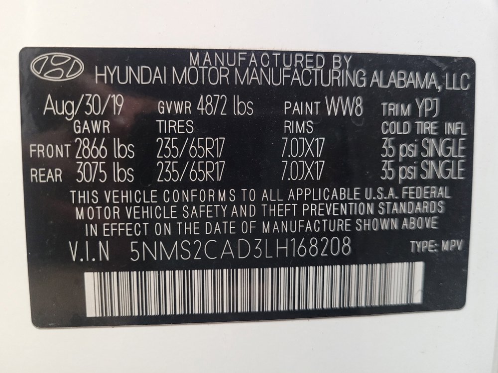 Used 2020 Hyundai Santa Fe SE AWD/4WD image 33