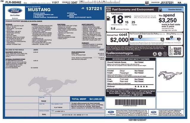 Used 2018 Ford Mustang GT w/ GT Performance Package RWD image 28