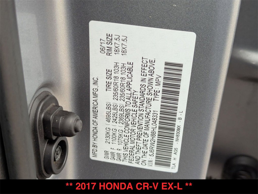 Used 2017 Honda CR-V EX-L image 35