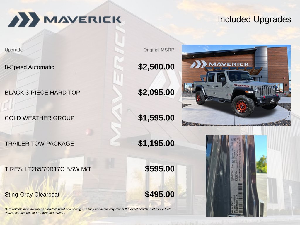 Used 2023 Jeep Gladiator Rubicon w/ Cold Weather Group AWD/4WD image 8