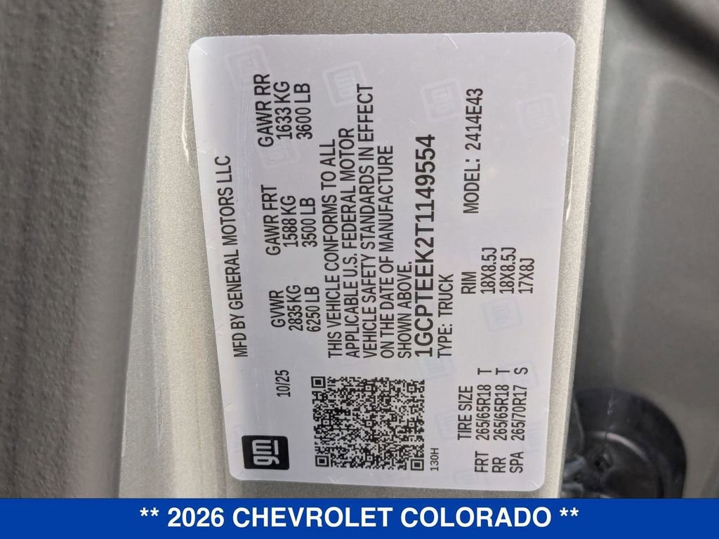 New 2026 Chevrolet Colorado Trail Boss image 70