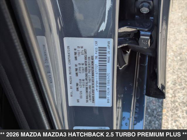 New 2026 MAZDA MAZDA3 Hatchback w/Premium Plus Pkg AWD/4WD image 15