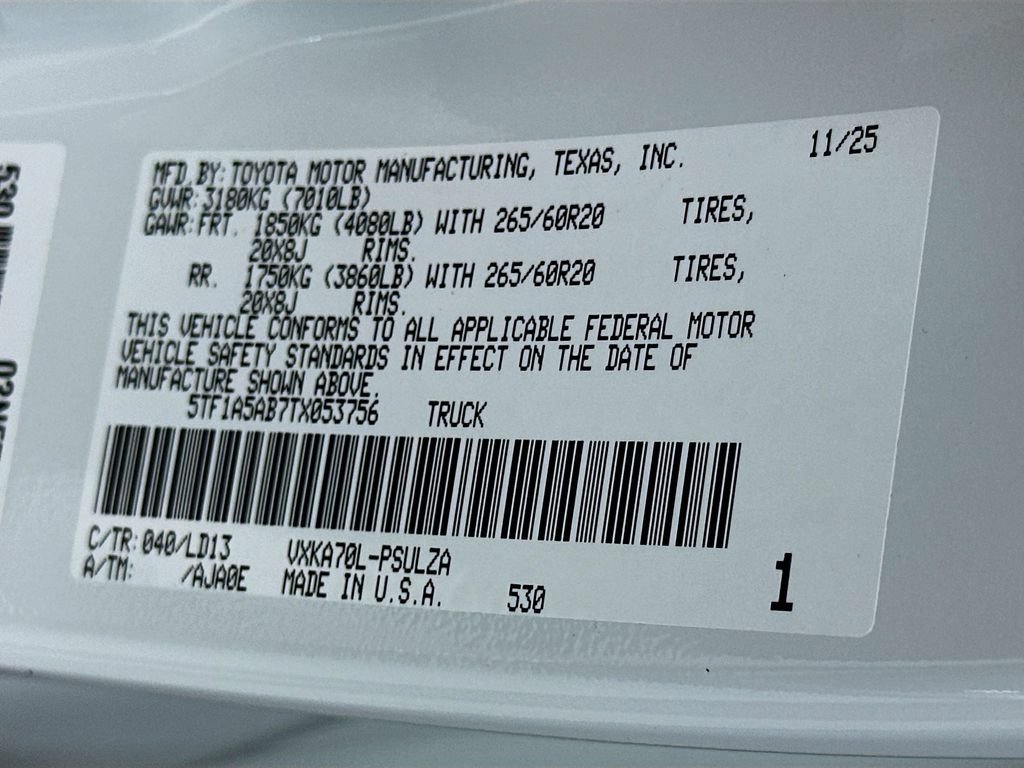 Certified 2026 Toyota Tundra Limited RWD image 33