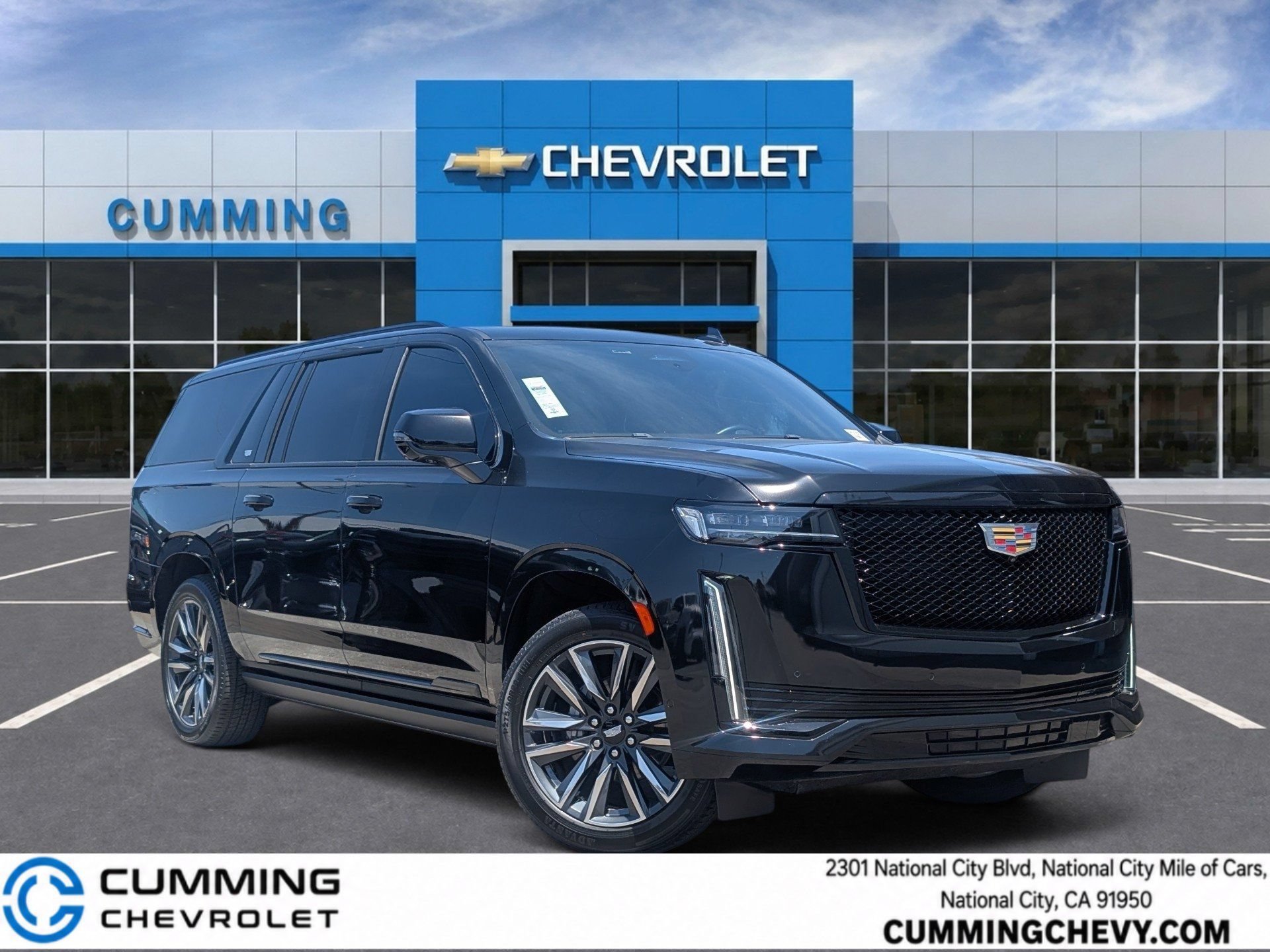 Used 2023 Cadillac Escalade ESV Sport w/ Touring Package AWD/4WD image 1