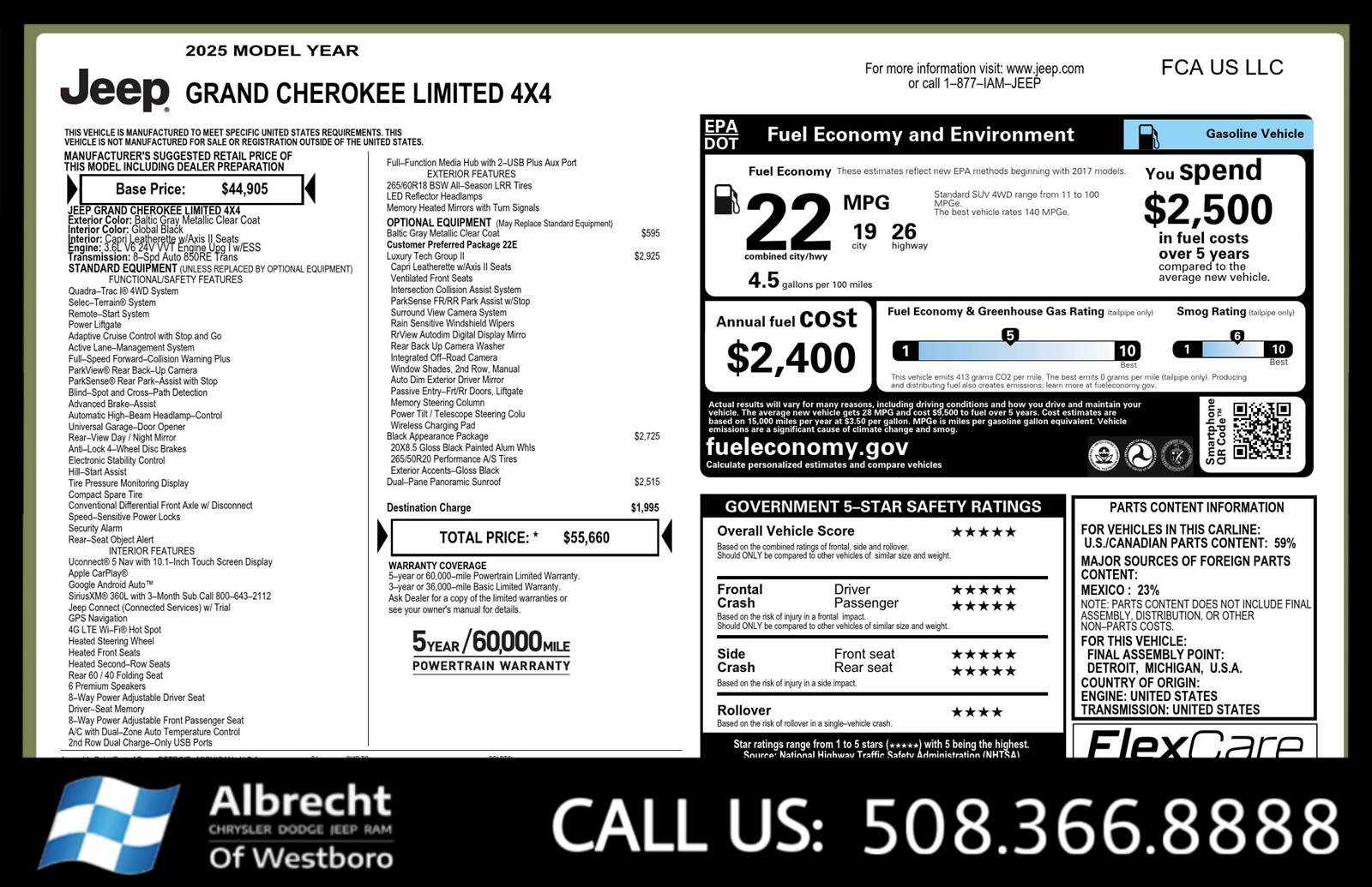 New 2025 Jeep Grand Cherokee Limited w/ Luxury Tech Group II image 25