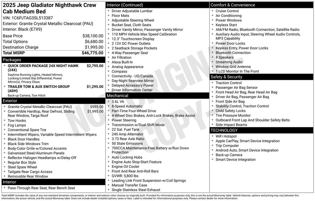 Used 2025 Jeep Gladiator Sport image 22