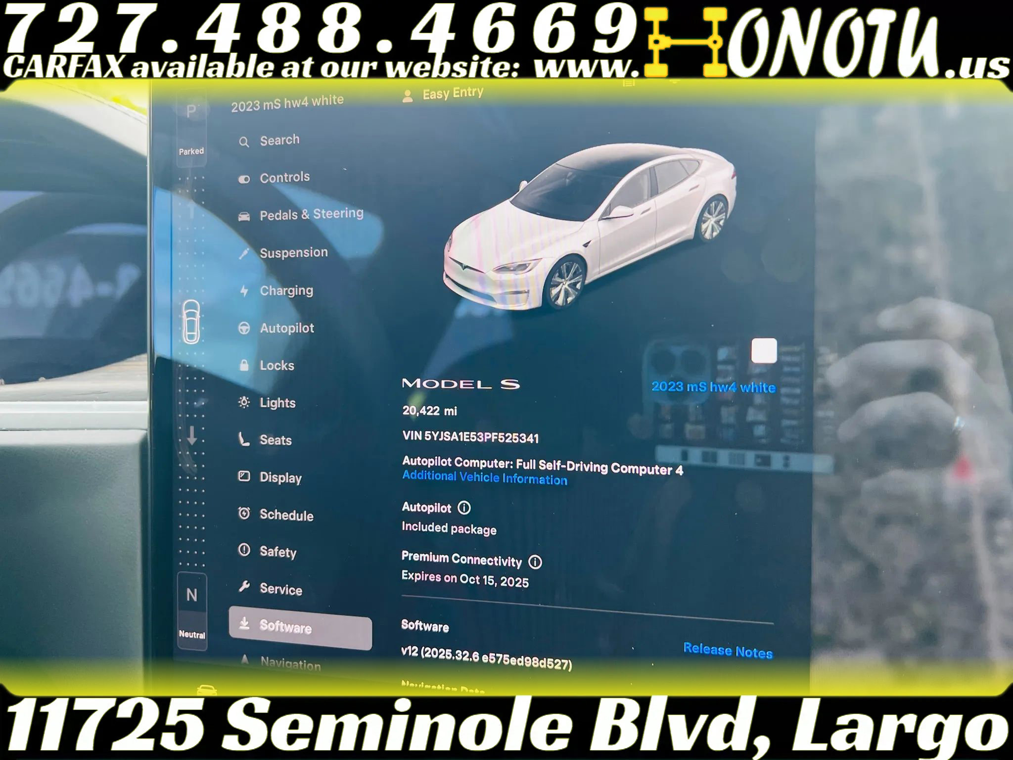 Used 2023 Tesla Model S Standard Range image 2