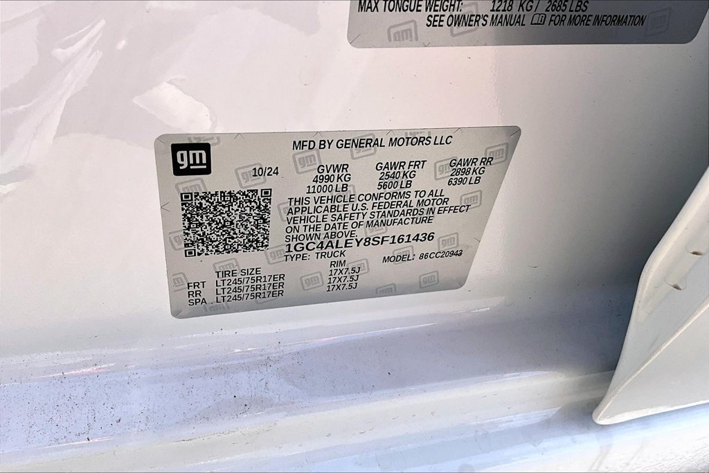 New 2025 Chevrolet Silverado 2500 W/T w/ WT/CX Safety Package RWD image 13