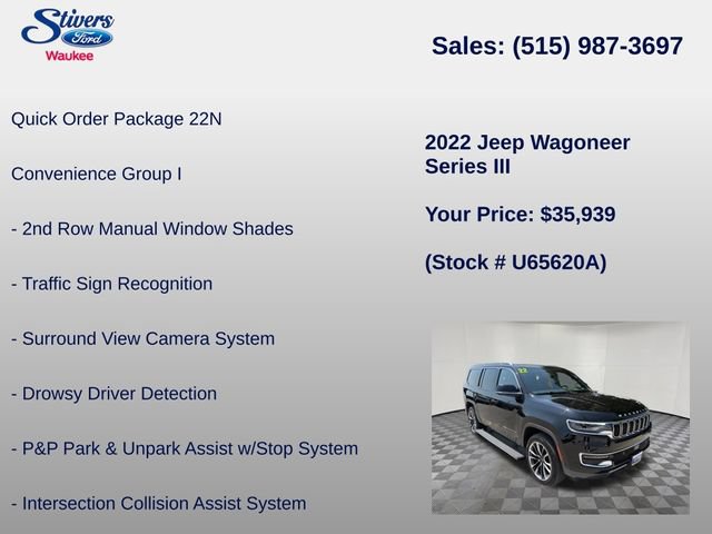 Used 2022 Jeep Wagoneer Series III w/ Premium Group I AWD/4WD image 8