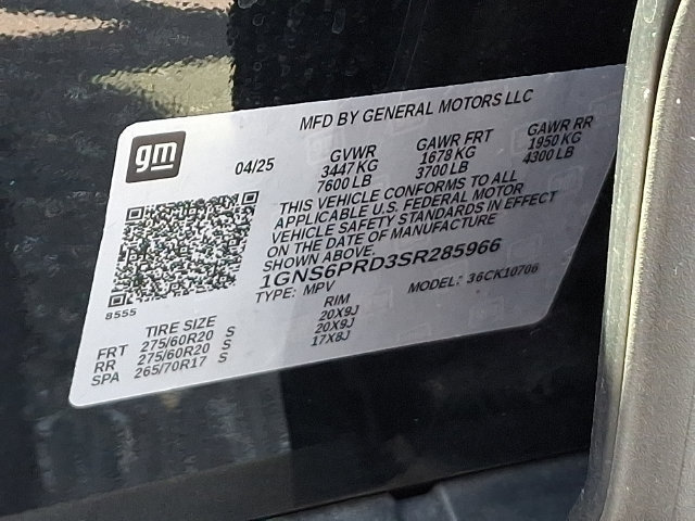 Used 2025 Chevrolet Tahoe Z71 AWD/4WD image 29