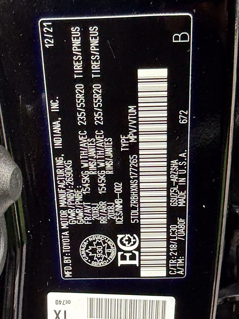 Used 2022 Toyota Highlander XSE AWD/4WD image 50