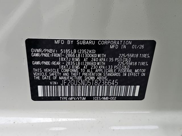 Certified 2026 Subaru Crosstrek 2.5i Limited w/ Crosstrek Mirror Package AWD/4WD image 22