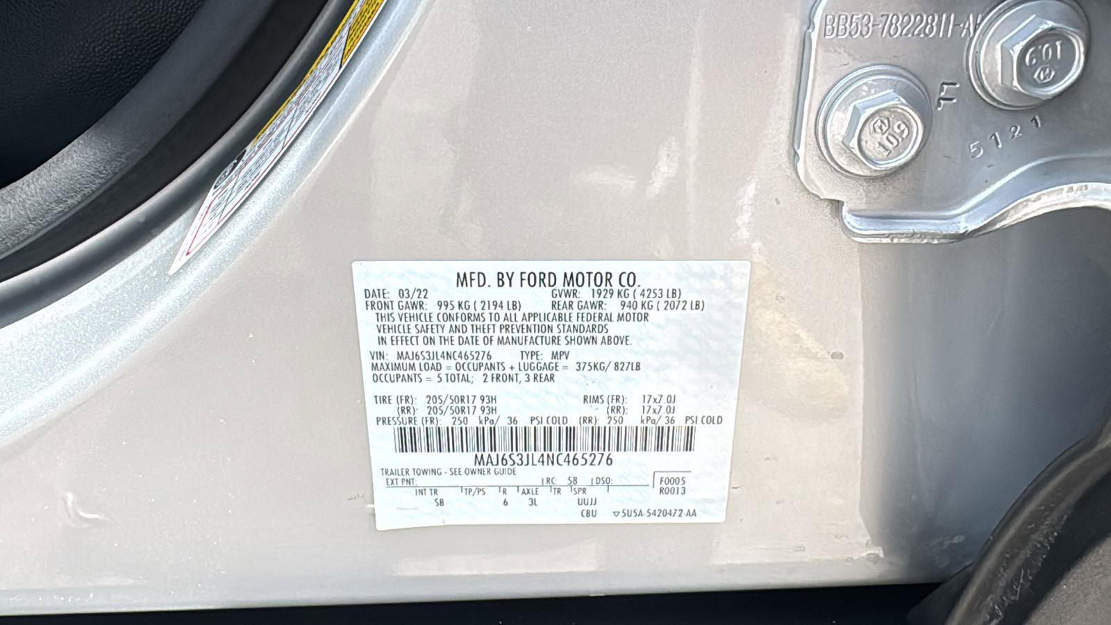 Used 2022 Ford EcoSport SES w/ Interior Protection Package AWD/4WD image 25