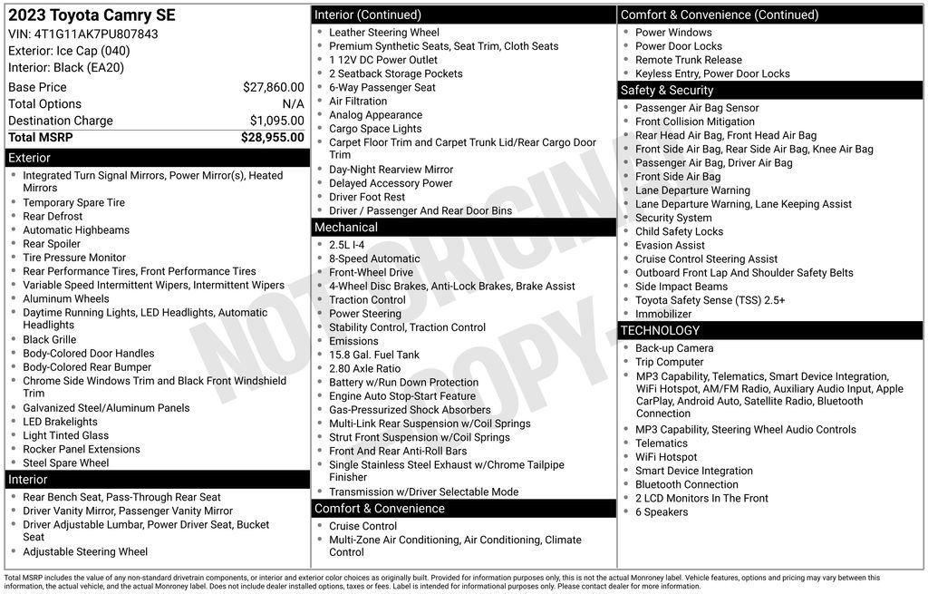 Used 2023 Toyota Camry SE image 32