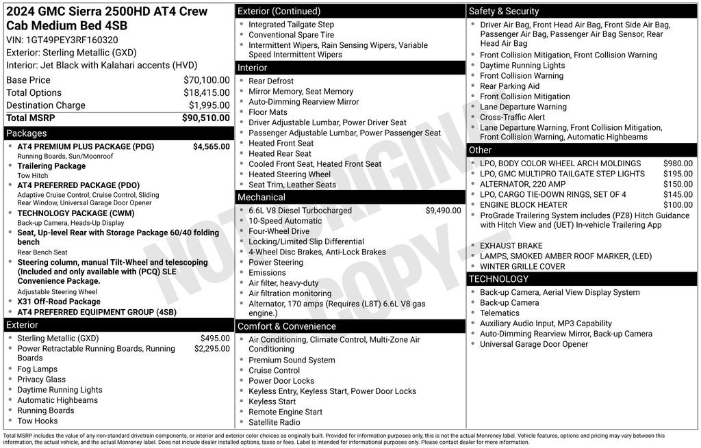 Used 2024 GMC Sierra 2500 AT4 w/ AT4 Premium Plus Package AWD/4WD image 5