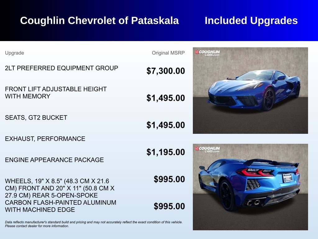 Used 2020 Chevrolet Corvette Stingray Preferred Cpe w/ 2LT Preferred Equipment Group image 3