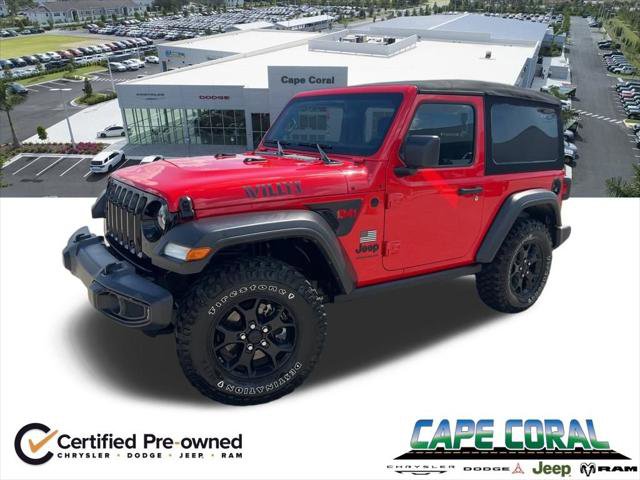 Certified 2022 Jeep Wrangler Willys image 1