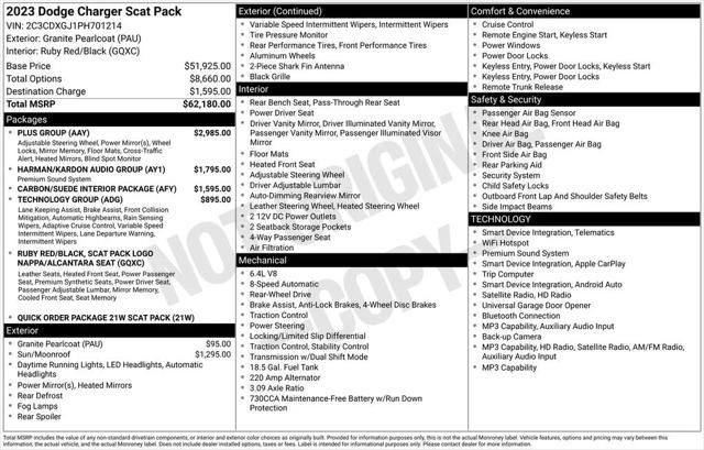 Certified 2023 Dodge Charger Scat Pack w/ Plus Group RWD image 8