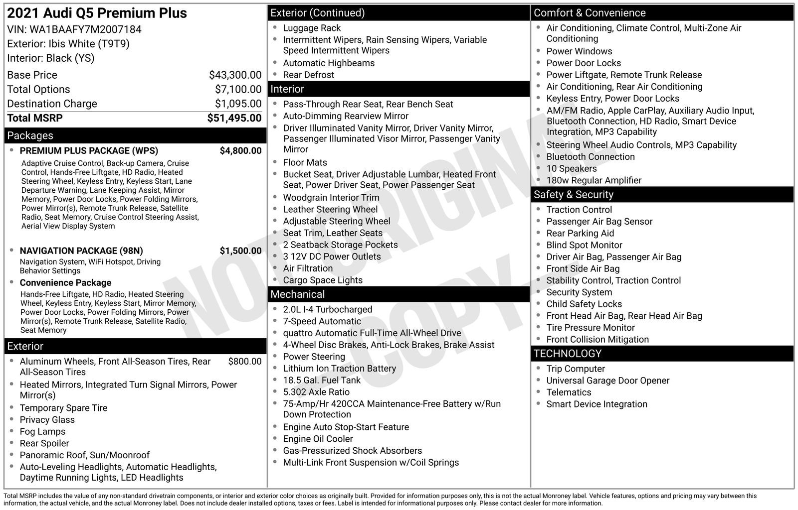 Used 2021 Audi Q5 2.0T Premium Plus w/ Premium Plus Package image 16