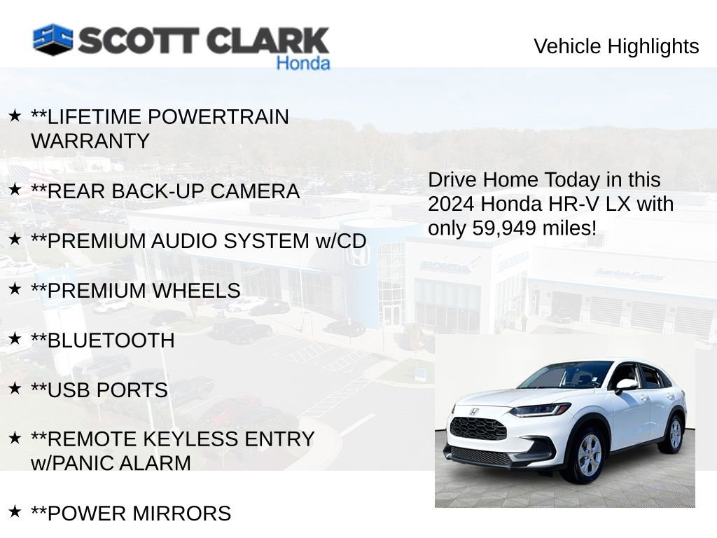 Used 2024 Honda HR-V LX image 11