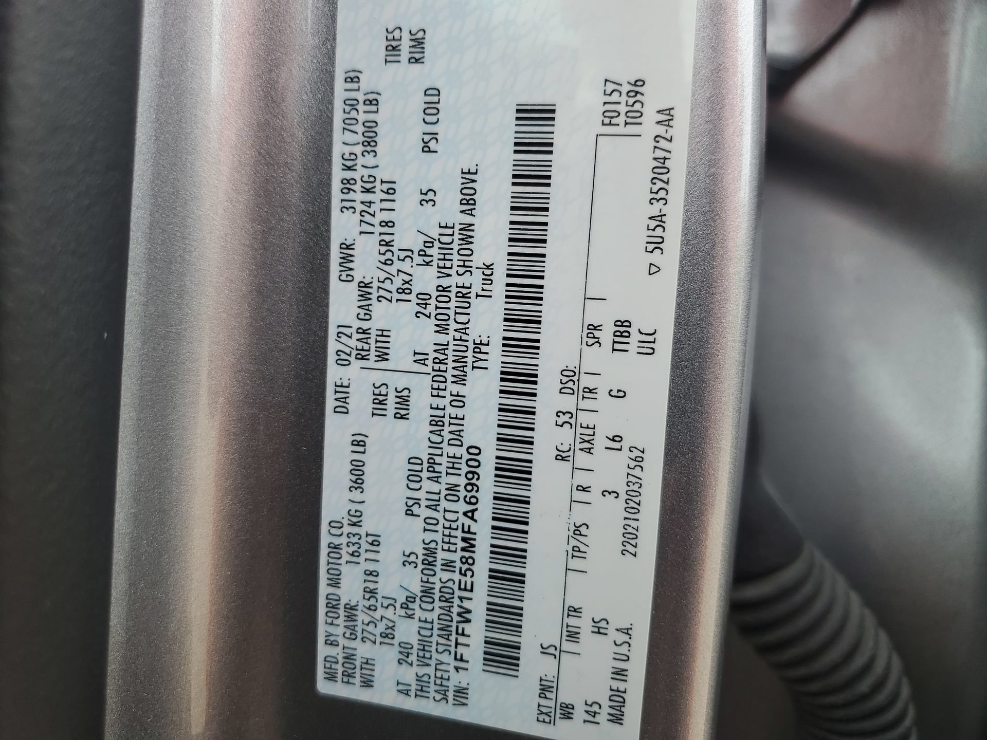 Used 2021 Ford F150 Lariat AWD/4WD image 40