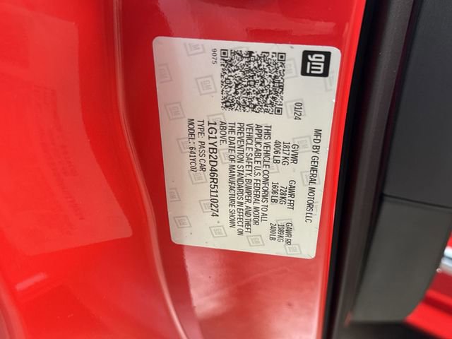 Certified 2024 Chevrolet Corvette Stingray Preferred Cpe w/ 2LT image 28