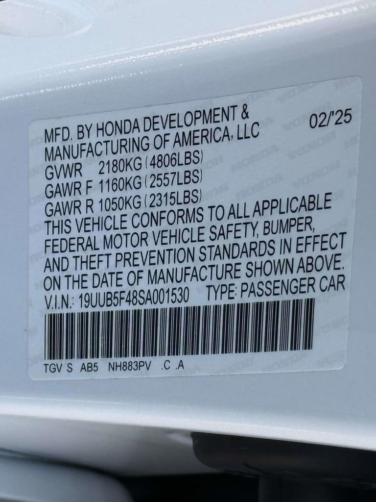 Certified 2025 Acura TLX w/ Technology Package FWD image 30