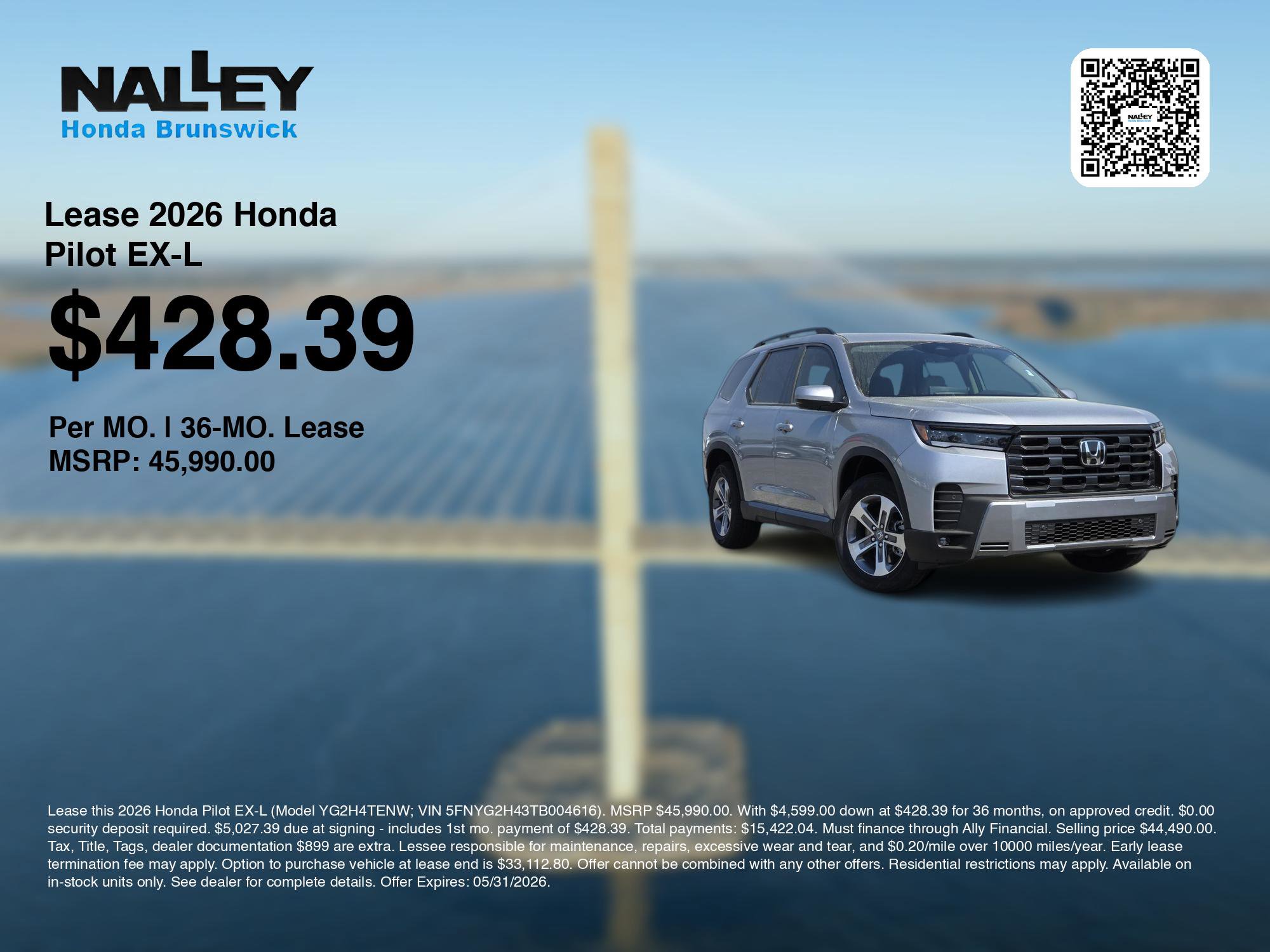 New 2026 Honda Pilot EX-L image 3