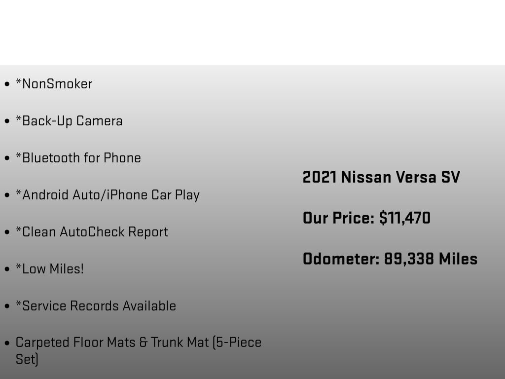 Used 2021 Nissan Versa SV FWD image 6