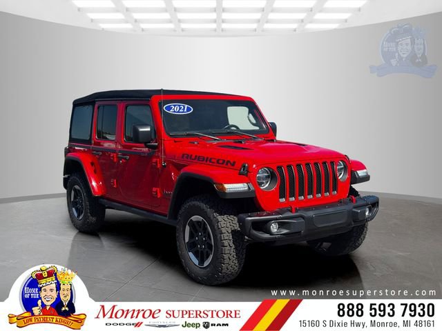 Used 2021 Jeep Wrangler Unlimited Rubicon w/ Steel Bumper Group
