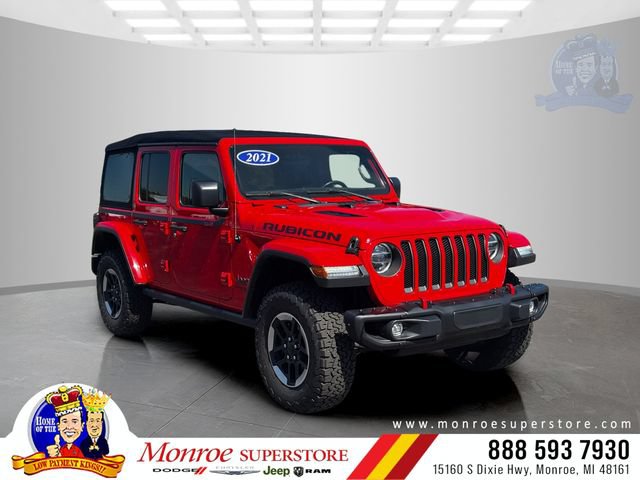 Used 2021 Jeep Wrangler Unlimited Rubicon w/ Steel Bumper Group AWD/4WD image 1