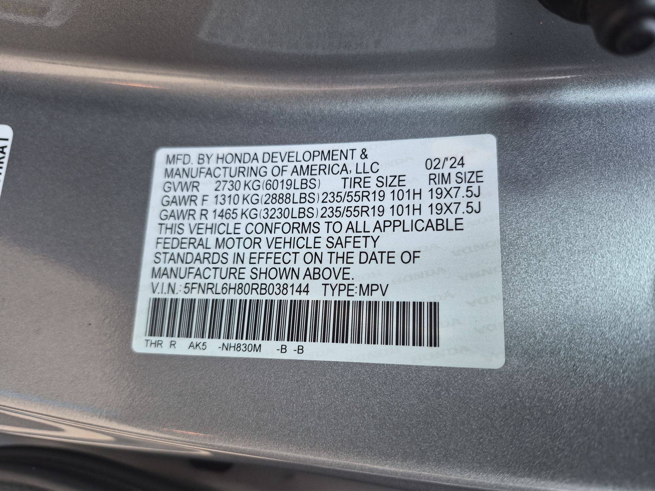 Used 2024 Honda Odyssey Touring image 38