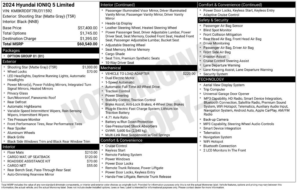 Certified 2024 Hyundai Ioniq 5 Limited AWD/4WD image 49