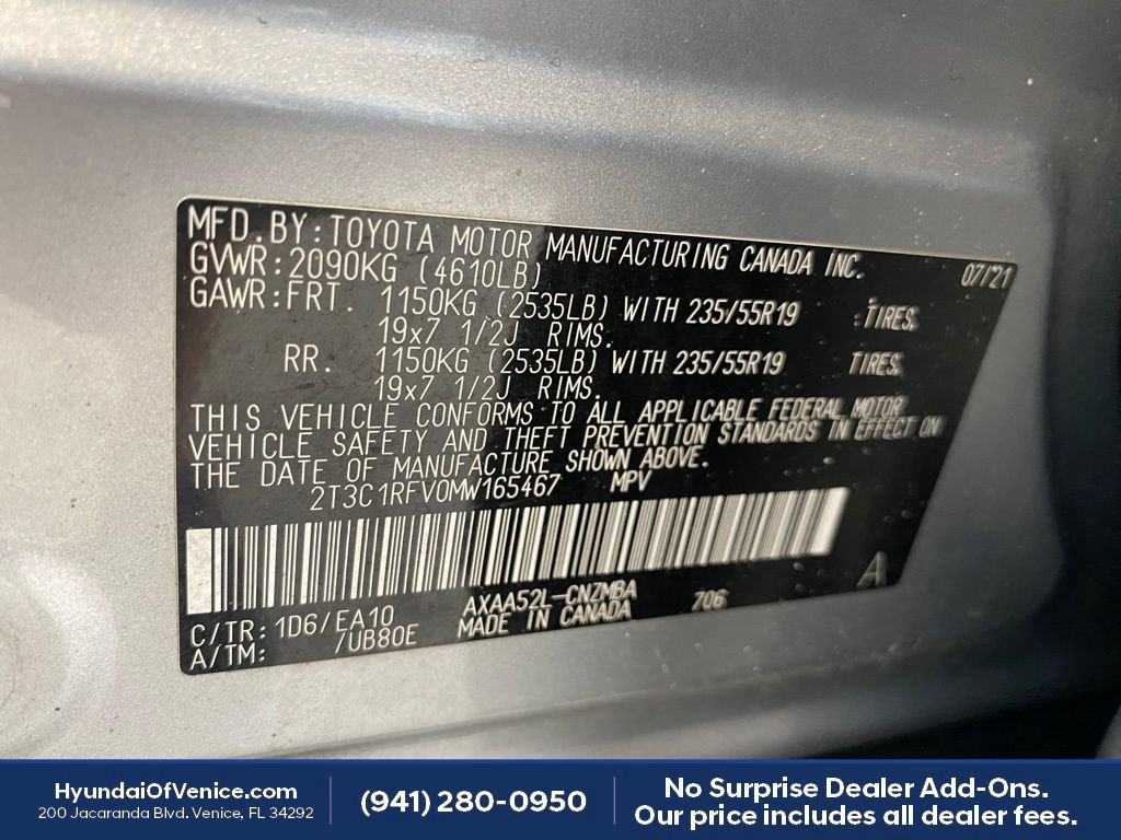 Used 2021 Toyota RAV4 XLE Premium FWD image 34